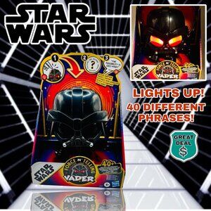 Star Wars Force N Telling Darth Vader Toy, 40+ Answers & Eye Expressions. NEW!